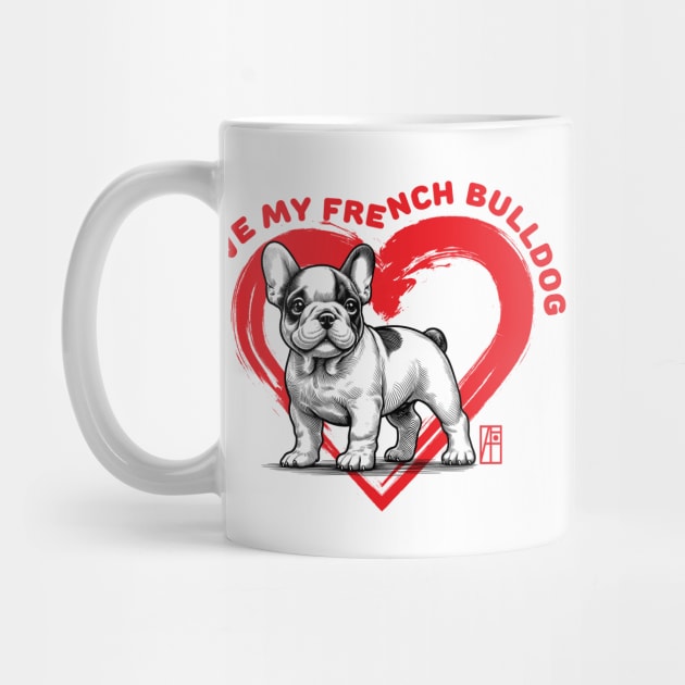 I Love My French Bulldog - I Love my dog - Friendly dog by ArtProjectShop